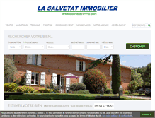 Tablet Screenshot of lasalvetat-immo.com